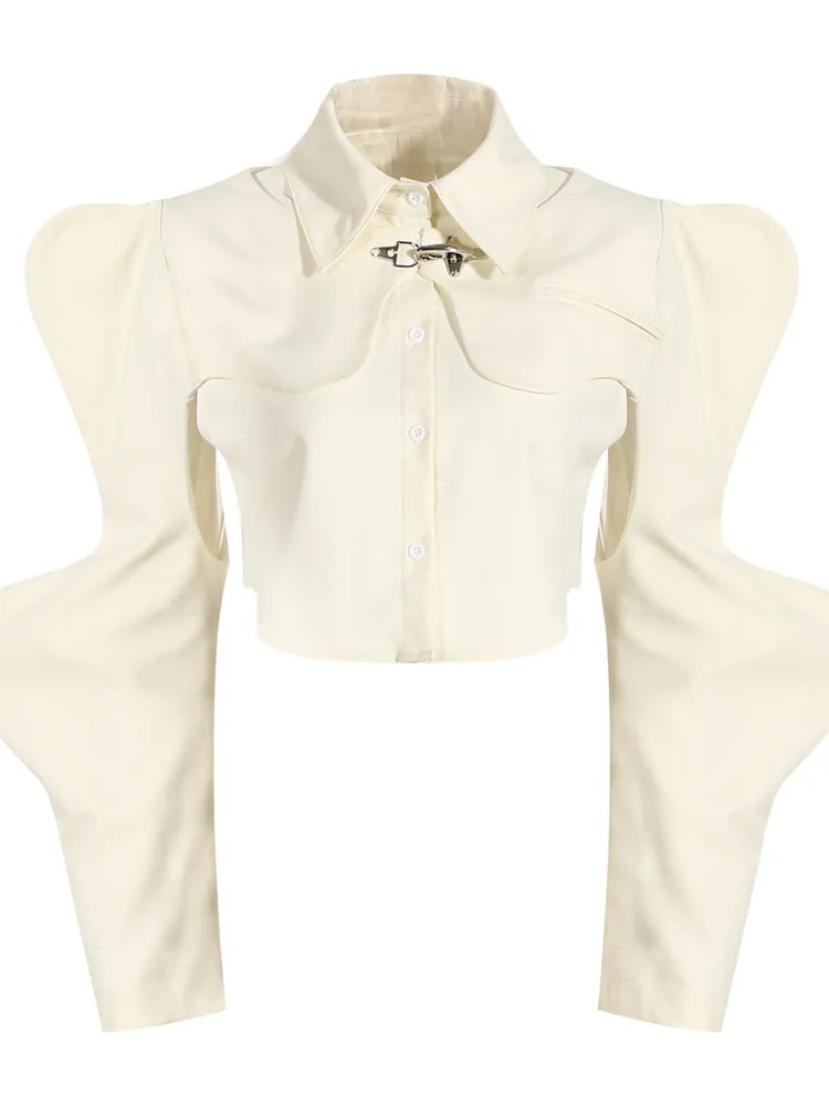 Variant image for Damen Bluse Kurze Ärmel Baumwolle Polyester Elegante Casual-4