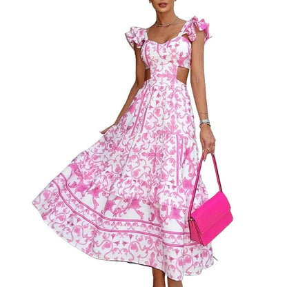 Damen A-Linien Rock Elegantes Polyester-5
