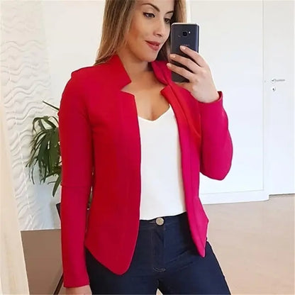 Damen Blazer Vielseitiges Design Polyester für Alltag und Fest 3
