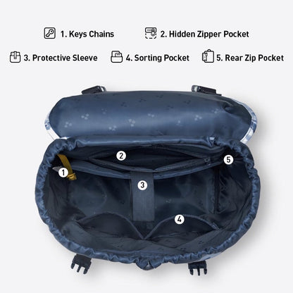 Unisex-Rucksack, geräumig, Synthetikmaterial, für Kinder und Erwachsene-6
