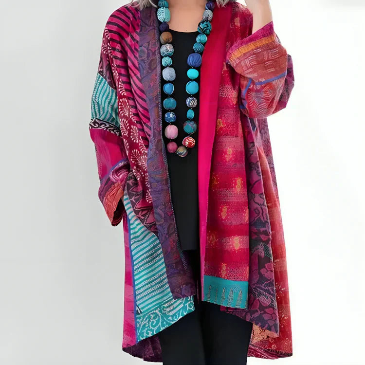Variant image for Damen-Strickjacke, offen, gestrickt, Eco, Baumwolle, mit Stehkragen-9