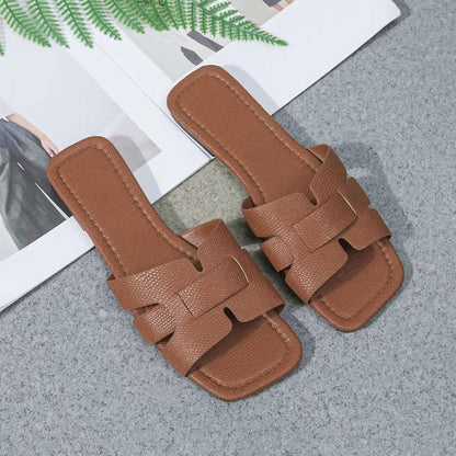 Variant image for Damen-Sandalen, flach, PU-Leder für bequemen Sommerstil-28