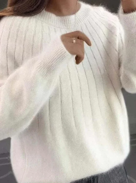 Variant image for Damen-Strickpullover, flauschiges Kaschmir, für Alltag und Fest-25