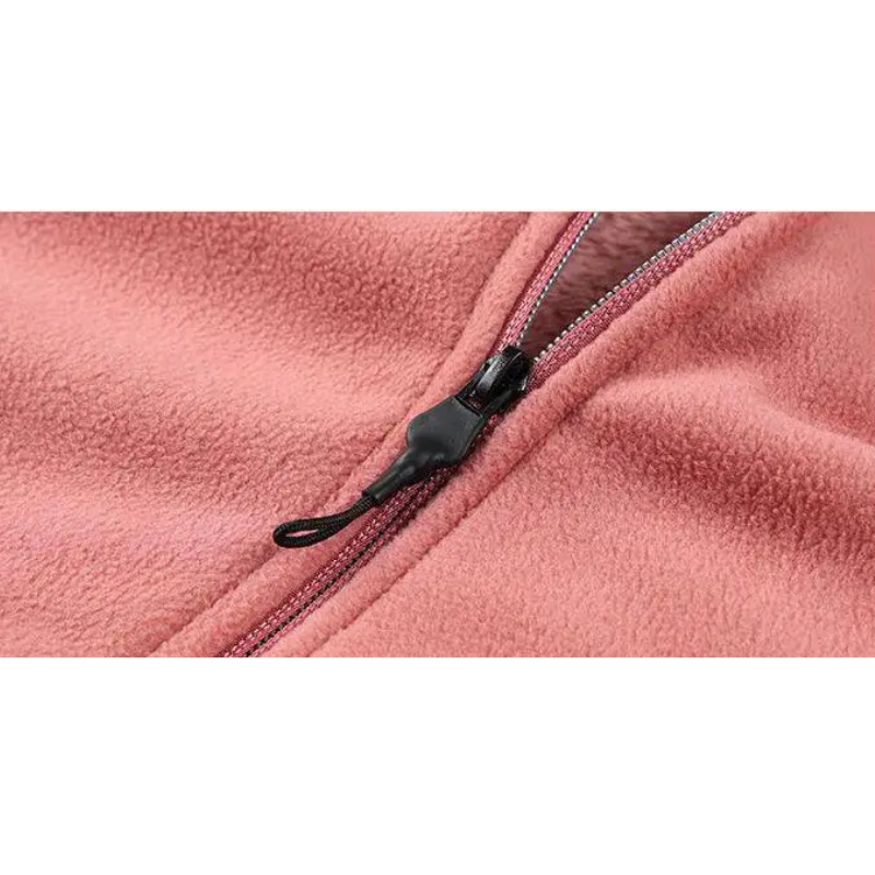 Damenjacke Leicht Fleece mit Reißverschluss für Outdoor-Aktivitäten-4