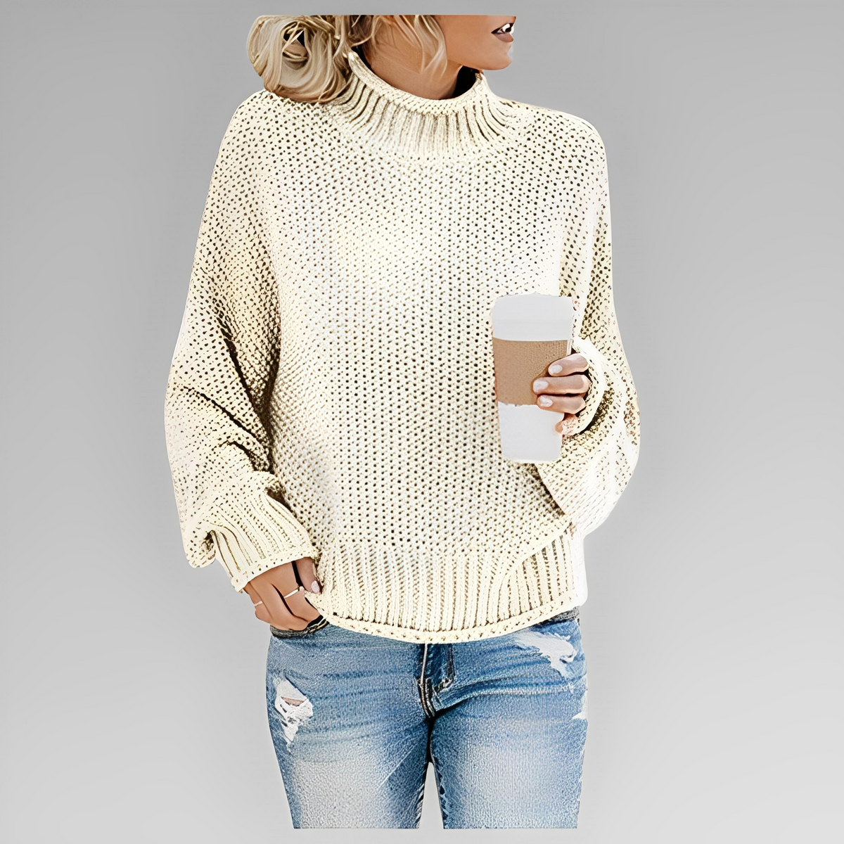 Winterpullover für Damen aus 100% Acryl – weicher und warmer Pullover mit vielseitigem Design, mehrere Größen S-XL 14