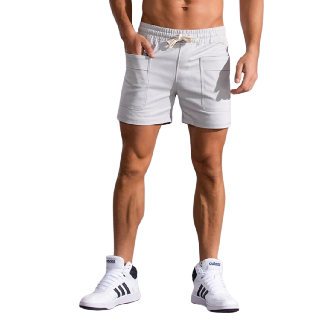 Damen-Shorts, Boho, elastischer Bund, Baumwolle-5