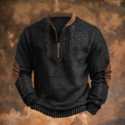 Damenpullover Mit Reißverschluss Weiches Polyester-2