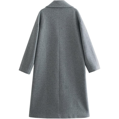 Damen-elegante Mantel, aus hochwertiger Wollmischung-3