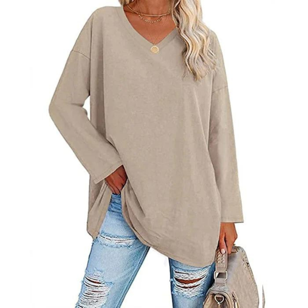 Damen-Strickpullover, lässiger weicher Stoff-3