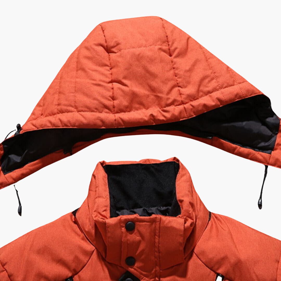 Herren Daunenjacke Isolierend Wetterbeständig Synthetisches Design-5