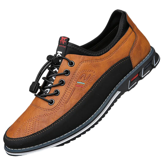 Herrenschuhe, Oxford, klassisches Leder, komfortable Passform-1