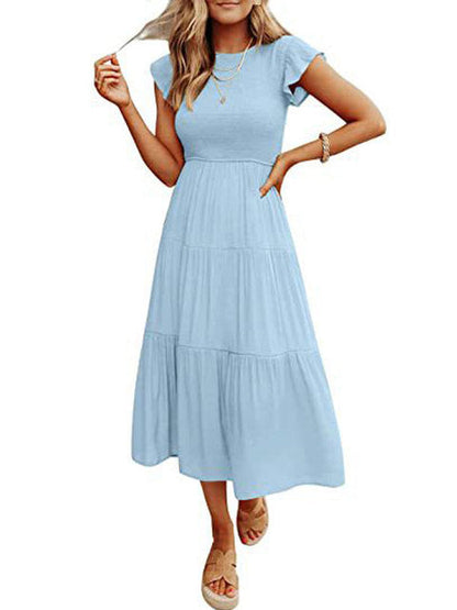 Damen-Sommerkleid, leicht und luftig, für Mittsommer und Fest 11