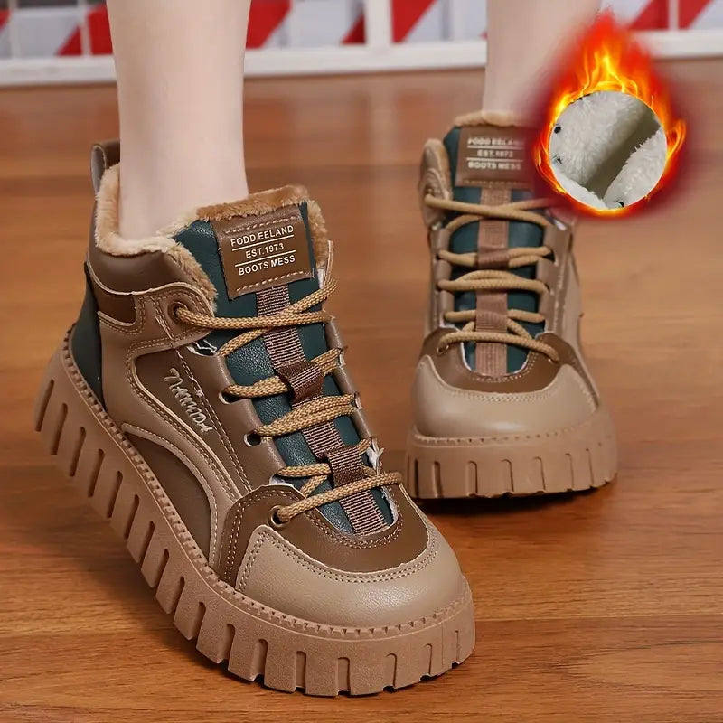 Herren-High-Top-Sneakers, aus hochwertig, synthetischem Leder, für Stil, Komfort 2