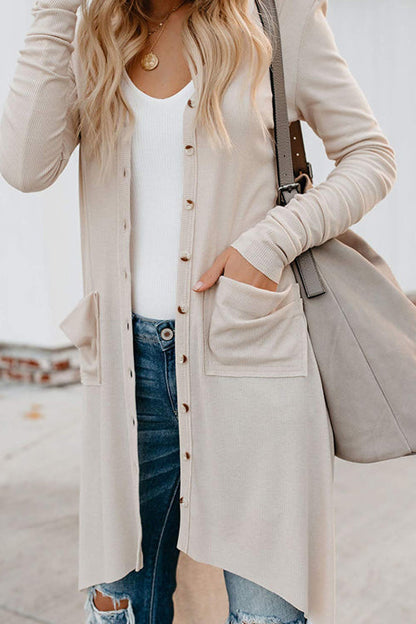 Lange Winterjacke für Damen aus weichem Acryl mit entspannter Passform – Warmer und stilvoller Wintermantel für kalte Tage 9