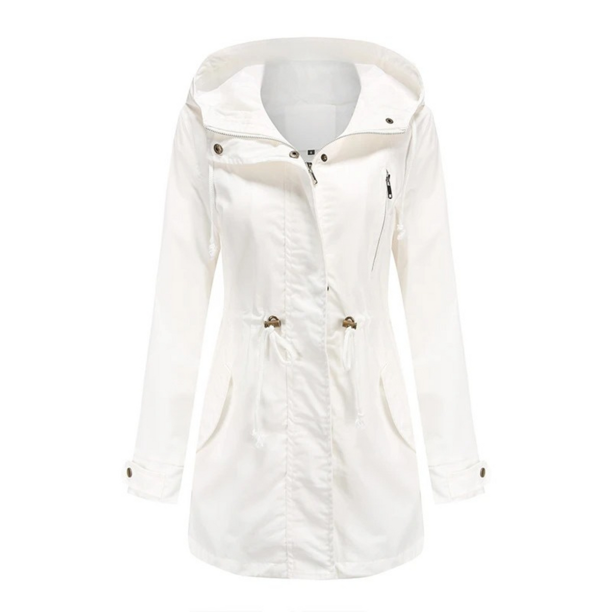 Damen Winterjacke Zeitloses Design Lang Polyester 12
