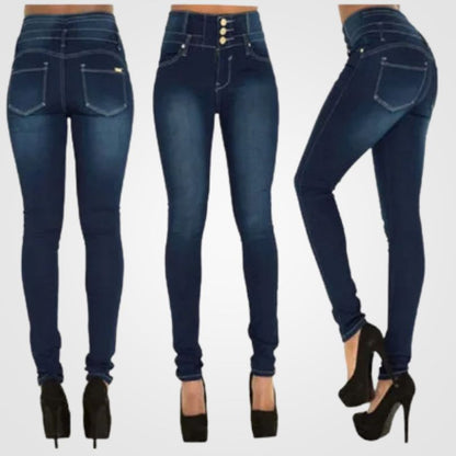 Damen-Jeans High Waist Slim Fit Denim-4