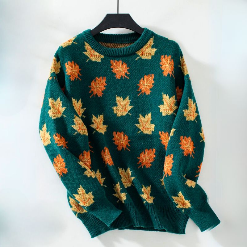 Damen-Pullover, leicht gestrickt, Herbstdesign-4