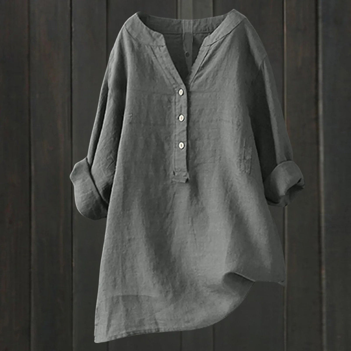 Variant image for Damenbluse vielseitig mit Knopfleiste Polyester-29