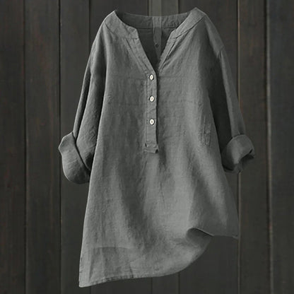 Variant image for Damenbluse vielseitig mit Knopfleiste Polyester-29