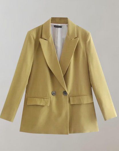 Variant image for Damen-Blazer, zweireihige Stoffmischung-5