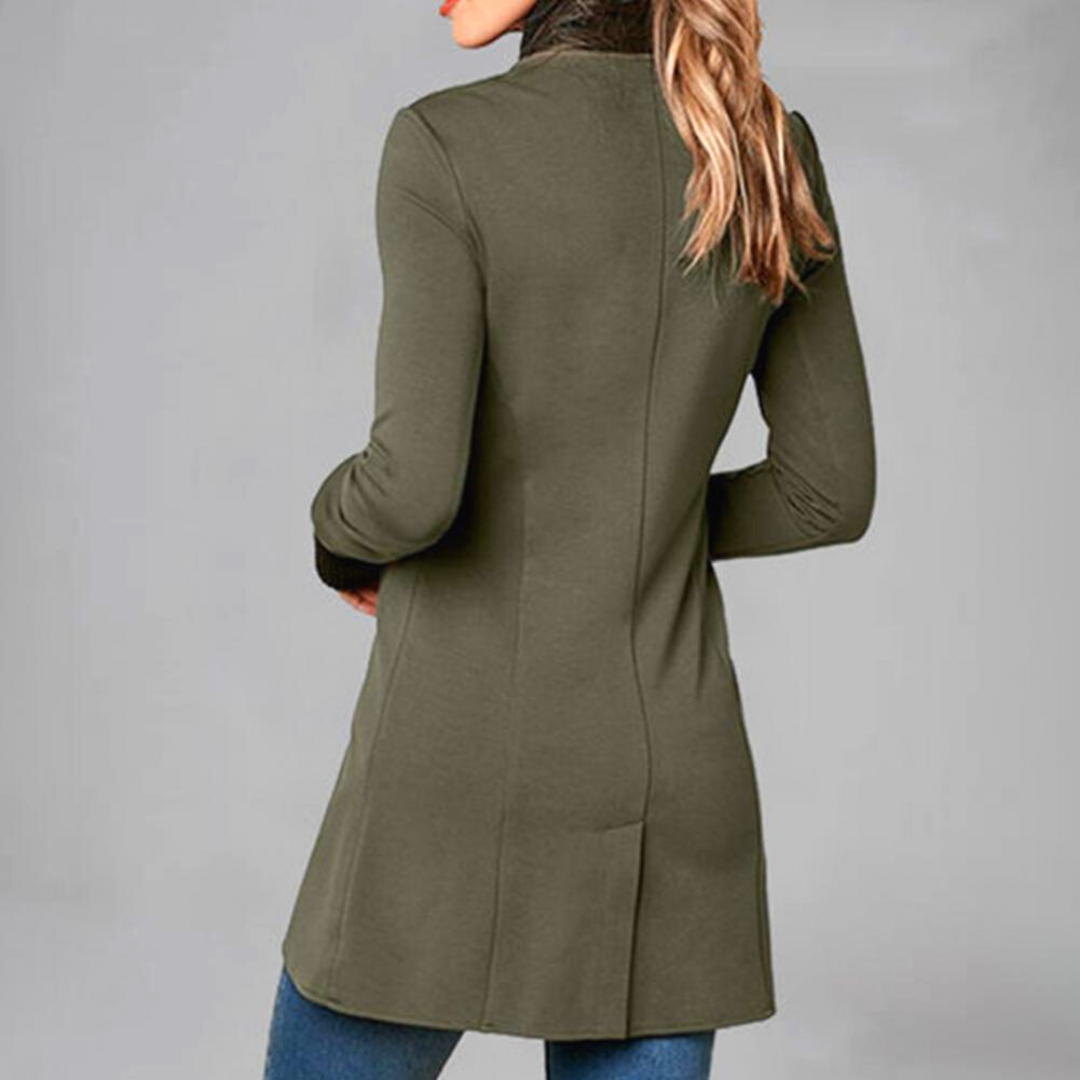 Damen-Lange Winterjacke, Schützender Baumwoll-Polyester-2