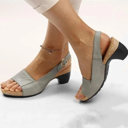 Damen-Sandalen, dicke Partien, Synthetikmaterial 12
