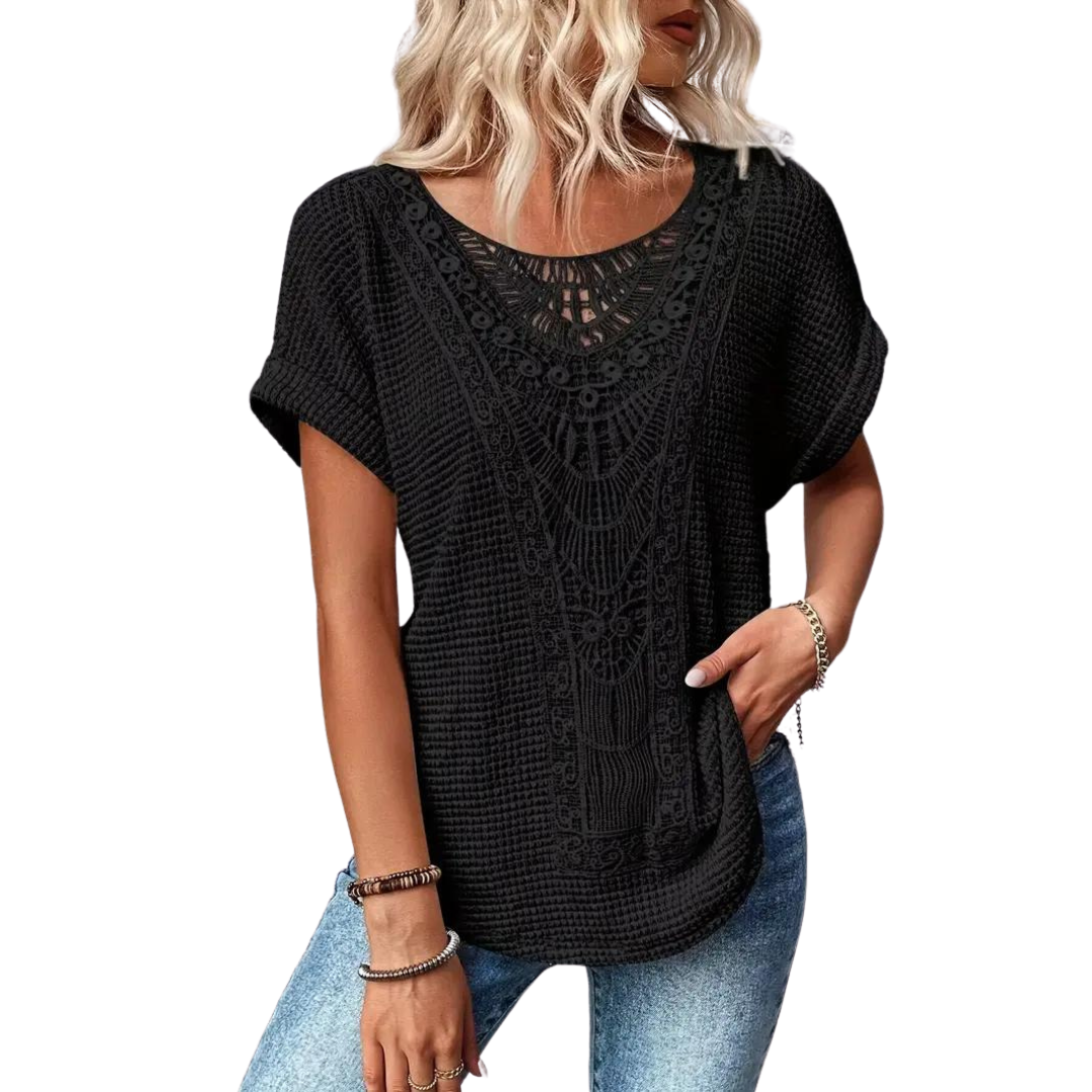 Variant image for Damen-T-Shirt, kurzärmeliges Casual, Polyester-16