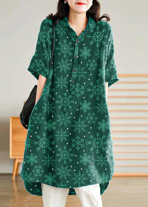 Damen-Kleid, leichte Baumwolle, normale Passform-1