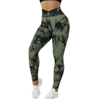 Damen-Leggings, nahtloses Design, atmungsaktiver Stoff für Yoga und Training-5