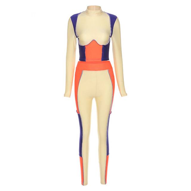 Damen-Langarm-Top, Hose, Polyester, Elasthan-5