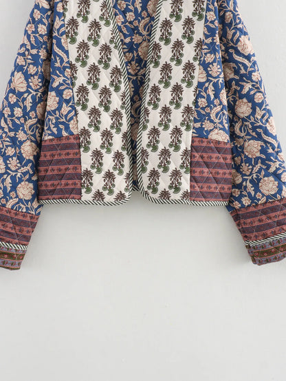 Damenjacke Wendbar Gesteppt Polyester für Frauen-5