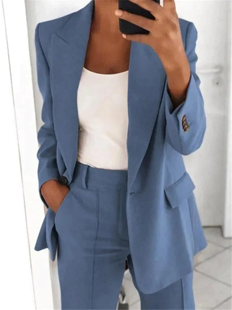 Variant image for Damen Blazer-Set Sofistiziert Polyester Elastan-1