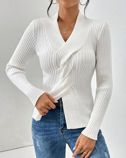 Damen-Langarm-Pullover, Vielseitiges Design, Weicher Faser-1