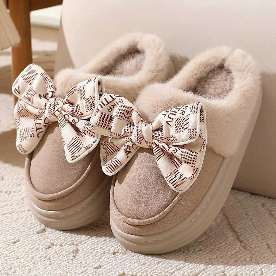 Damen-Pantoffeln, Plüsch, Loop-Design, weiche und stabile Sohle 6