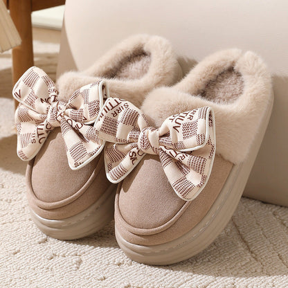 Damen-Pantoffeln, Plüsch, Loop-Design, weiche und stabile Sohle 6