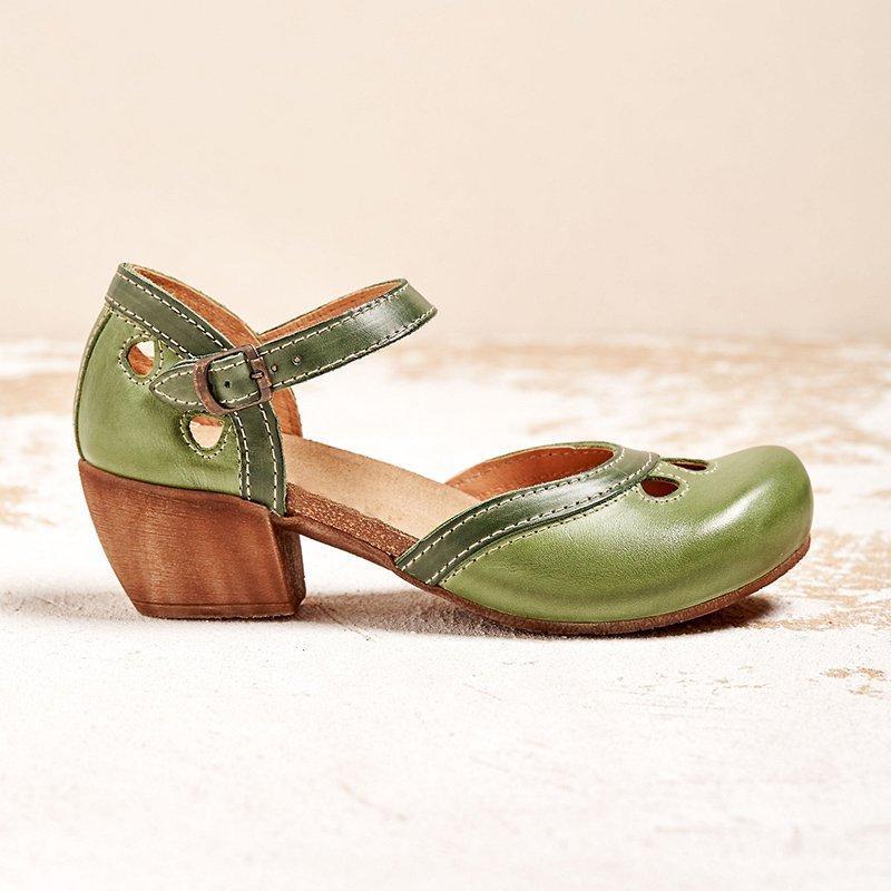 Damen-Schuhe, bequemes Leder, ergonomisches Design-2