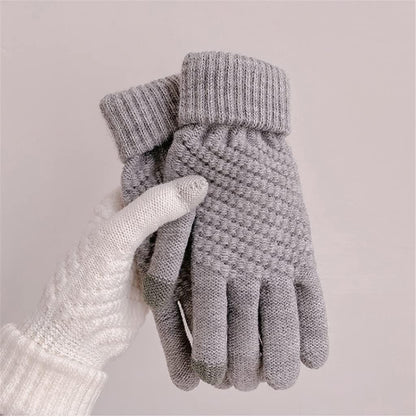 Damen Winterhandschuhe Strick Acrylmischung-6