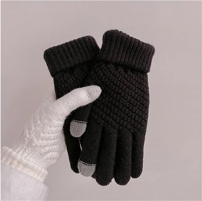 Damen Winterhandschuhe Strick Acrylmischung-5