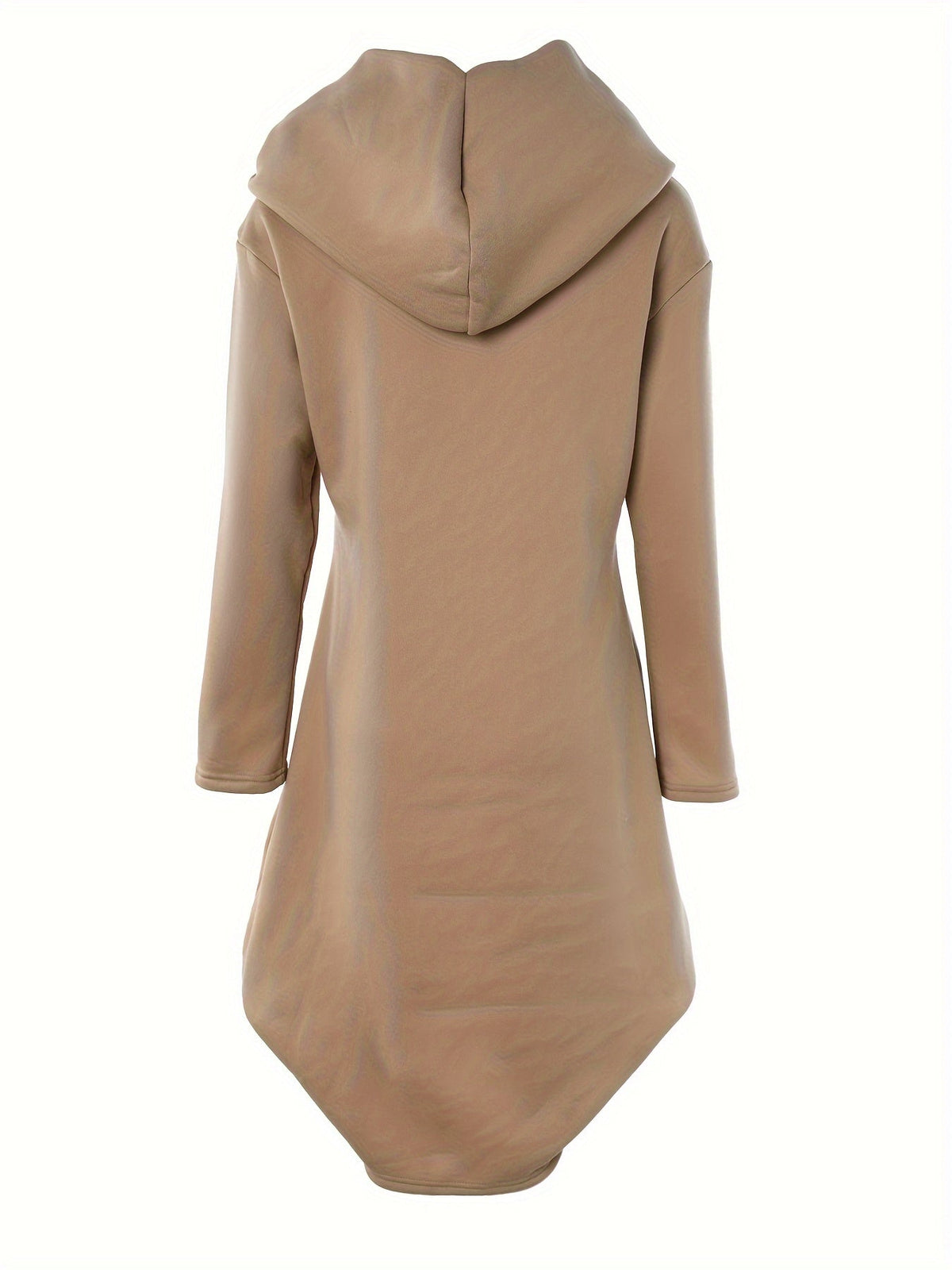 Damen-Hoodie-Kleid in Midi-Länge aus 100 % Baumwolle-4