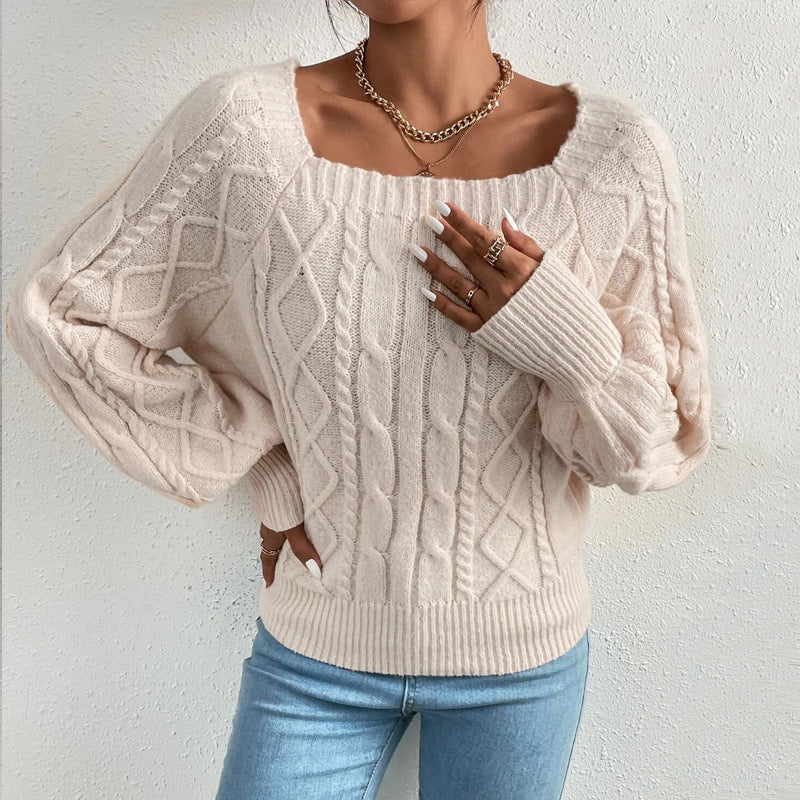 Herrenpullover mit viereckigem Ausschnitt, modernes Design, 100% Baumwolle 2