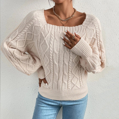 Herrenpullover mit viereckigem Ausschnitt, modernes Design, 100% Baumwolle 2