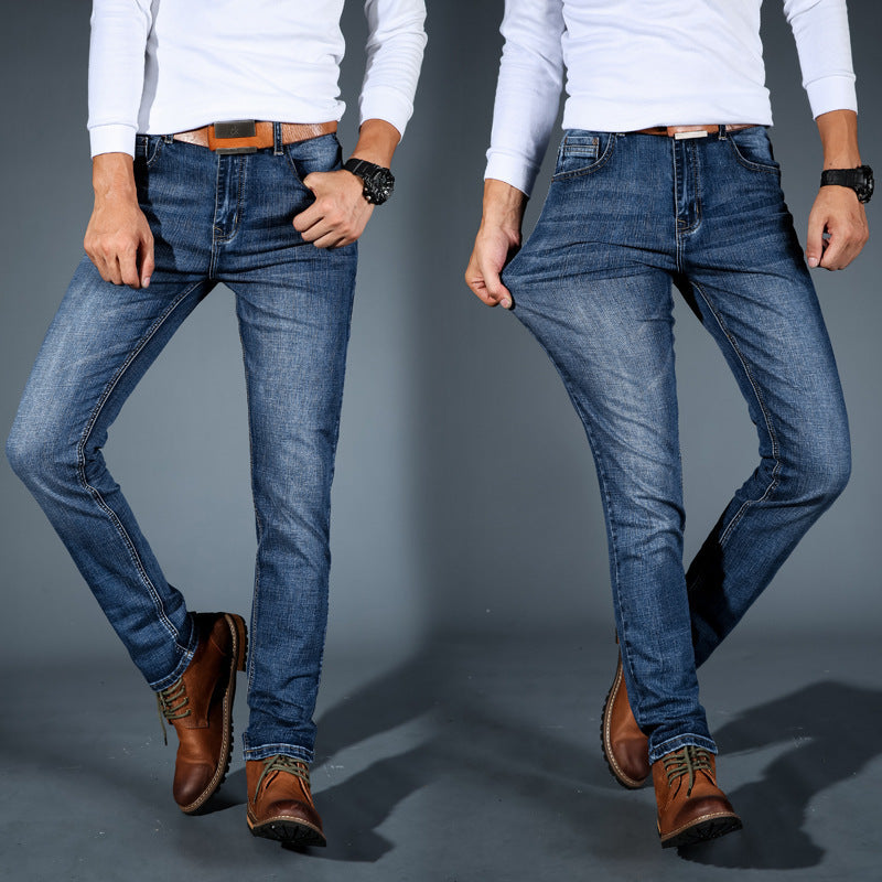 Damen Schmal geschnittene Jeans Stretch Denim-2