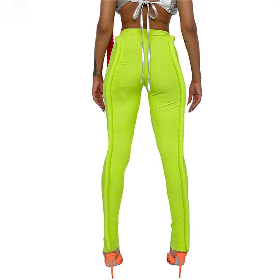Damen-Hose, schmale Passform, langer Schnitt, mit elastischem Bund-3