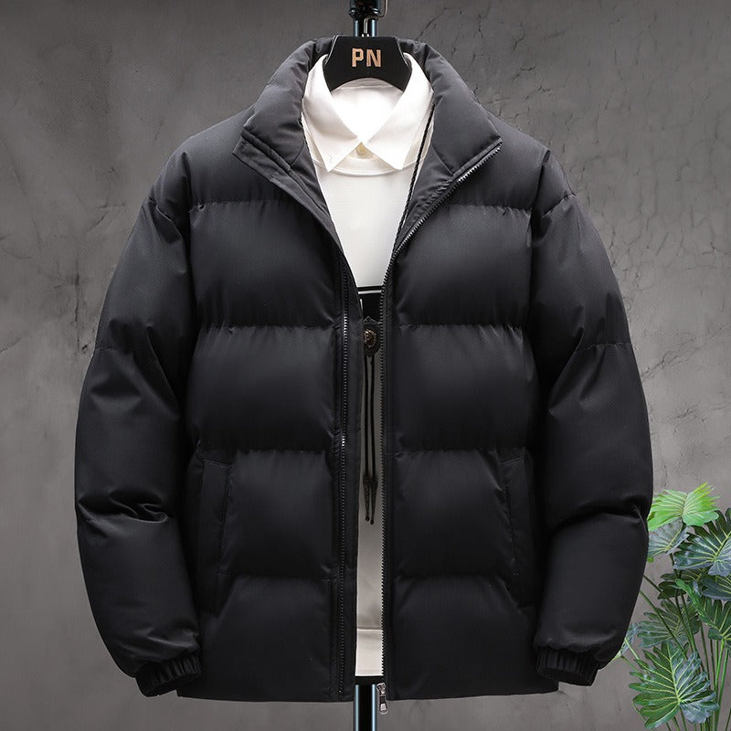 Herren-Winterjacke, Steppung und Stehkragen, aus Baumwolle-6