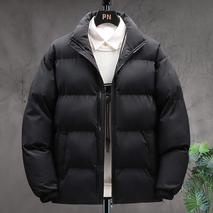 Herren-Winterjacke, Steppung und Stehkragen, aus Baumwolle-6