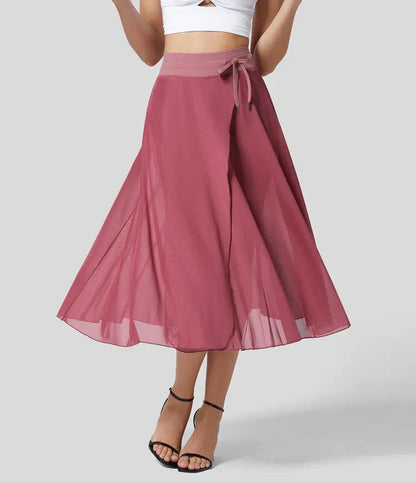 Damen-2-in-1-Kleid, Tüll, hohe Taille, Steinbesetzung 15