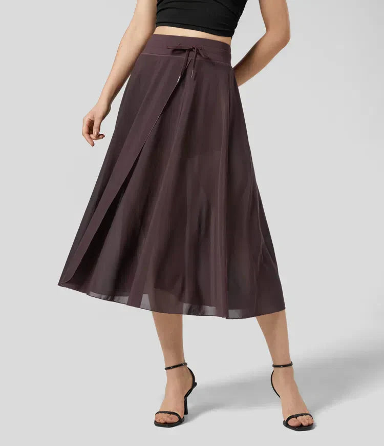 Damen-2-in-1-Kleid, Tüll, hohe Taille, Steinbesetzung 13