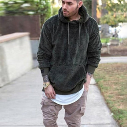 Isolierendes Winter-Hoodie für Herren aus Polyester – Loose Fit mit großzügigem Kapuzendesign für kalte Tage 3