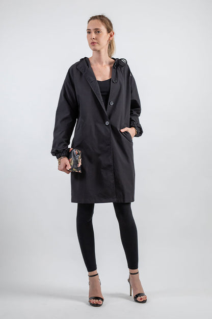 Variant image for Damenjacke Regenjacke Wasserabweisend Elegantes Design-7
