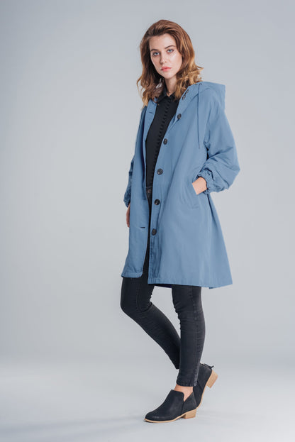 Variant image for Damenjacke Regenjacke Wasserabweisend Elegantes Design-37